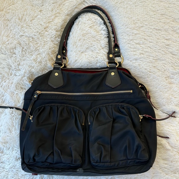 MZ Wallace Jane Bedford Black Nylon Shoulder Travel Bag - Picture 15 of 16